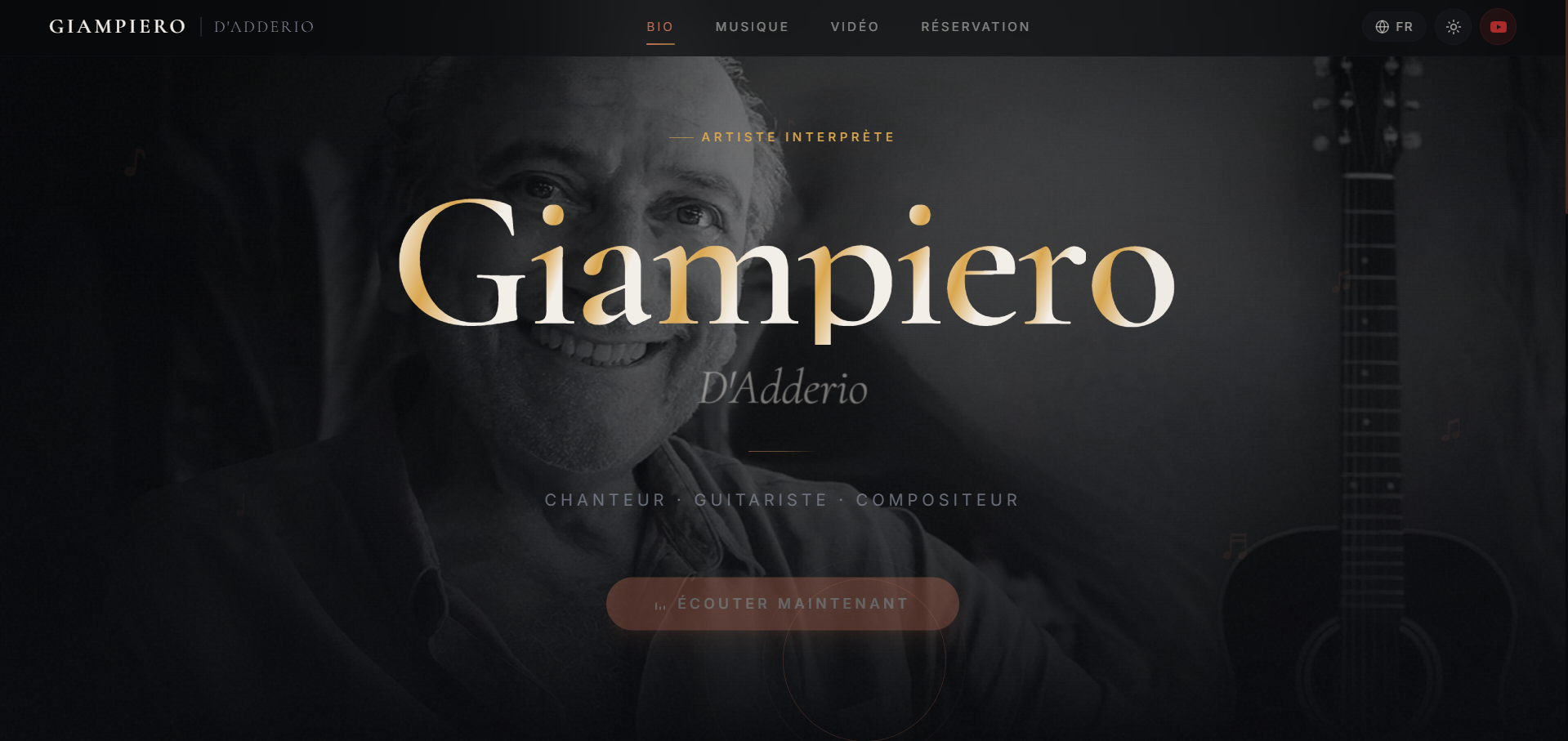 Aperçu du site Giampiero D'Adderio — Giam.re